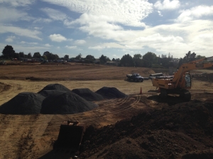 April 2014 - Bulk earthworks near completion